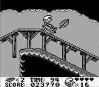 une photo d'Ã©cran de Les Schtroumpfs sur Nintendo Game Boy